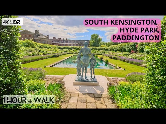 South Kensington to Paddington: Sunny Tourist Walk through Hyde Park & Kensington Palace Gardens