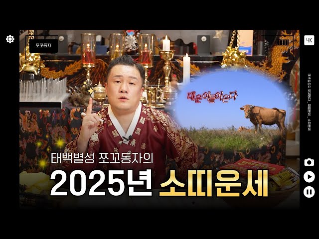 🐮 2025년 #소띠 #소띠운세 시작합니다!~! 🐄 [태백별성 쪼꼬동자]