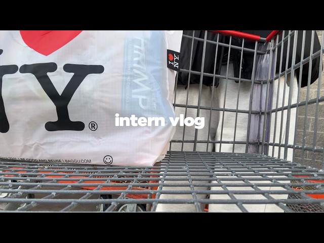 intern diaries | Costco shopping and meal preps, foodie vlog living in Brooklyn