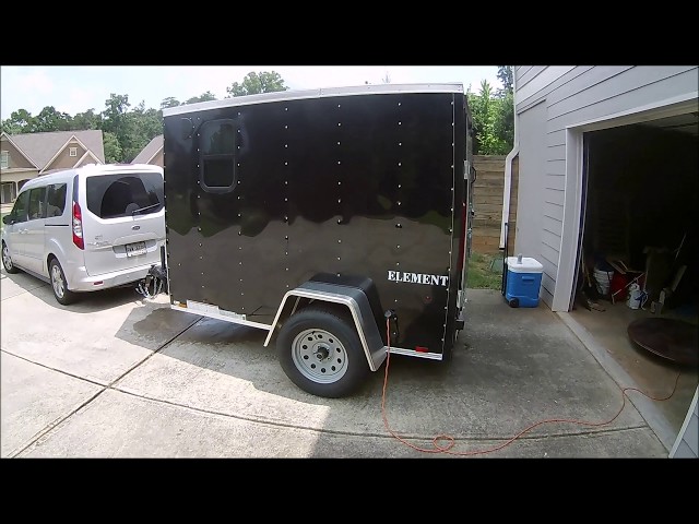 5x8 Cargo trailer conversion to RV final walkthrough