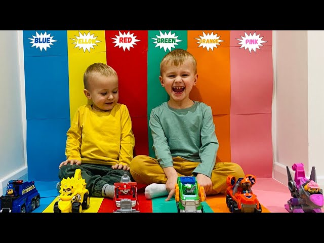 Learn colours with Brothers-M | Learning through play