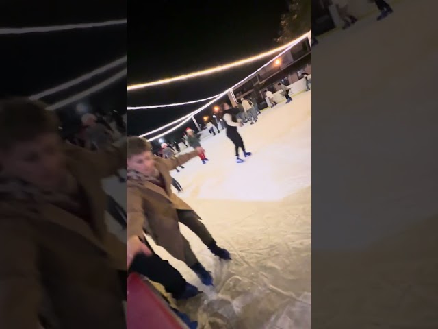 Winter New Year's Ice Skating #iceskating #falls #humor #failarmy #shorts