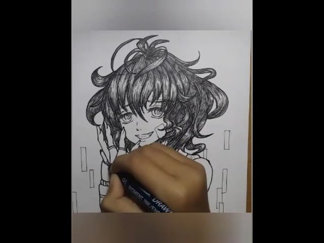 Speed Draw The Smiling Girl