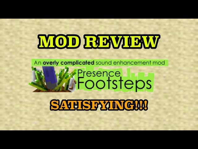 [Minecraft] Presence Footsteps Mod Review (SATISFYING) \4K/