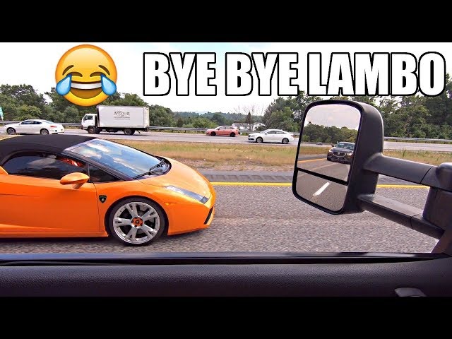 Silverado DESTROYS Cocky Lamborghini LOL!