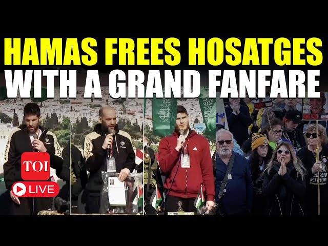 LIVE | Hamas Hands Over Israeli Hostages In Front Of  Thousands In Khan Younis | Red Cross