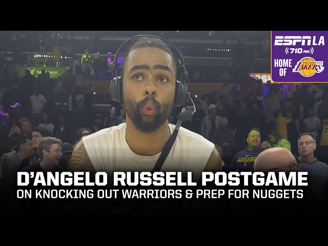 Lakers Postgame Exclusive: D'Angelo Russell on Knocking Out the Warriors & Prepping for the Nuggets