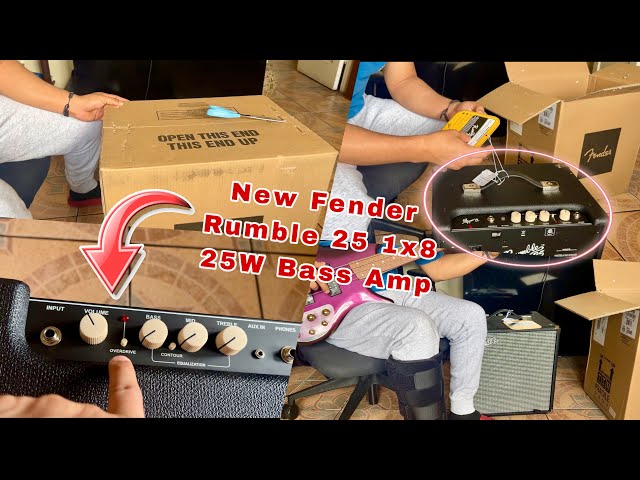 UNBOXING…! NEW FENDER RUMBLE 25 BASS AMP…!