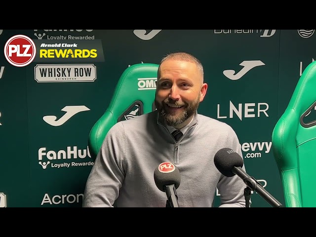 Gordon Moffat Clydebank manager FULL PRESS CONFERENCE | Hibernian 3-0 Clydebank