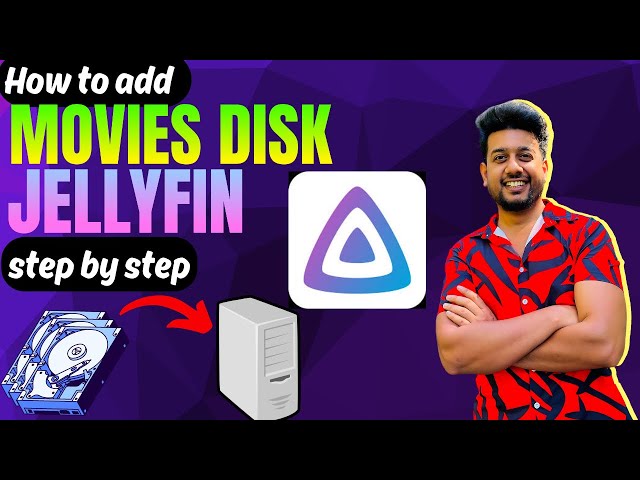 How to add media disk on JellyFin Server