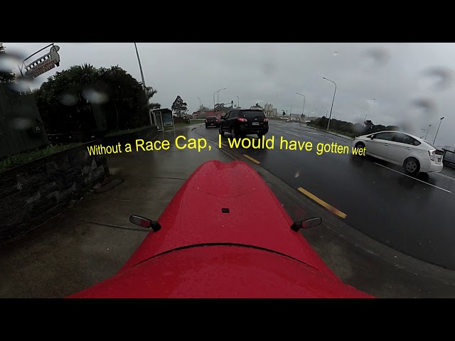 A velomobile ride on a rainy day