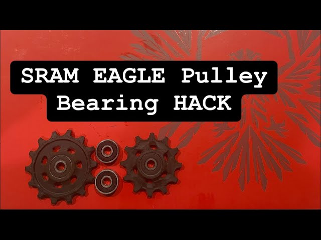 SRAM Derailleur Eagle pulley jockey wheel replacement hack $2.00 bearings Vs $30 to replace pulleys