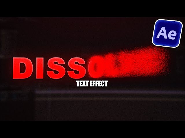 How To Create a Text Dissolve Animation In After Effects | Text To Dust Effect (SUPER EASY)