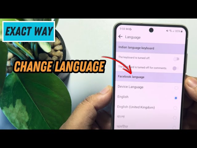 How To Change Language On Facebook Apps