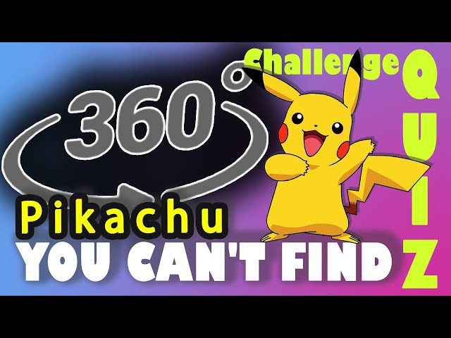 You won't not find Pikachu!!! [Fun Quiz]