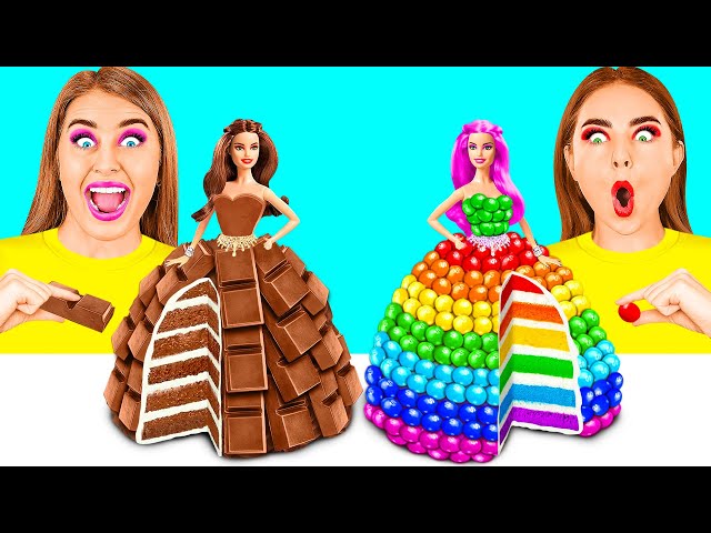 Cake Decorating Challenge | Eating Only Sweet 24 Hours by BaRaDa Challenge