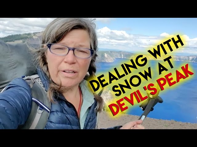 SCARY SNOW FIELD on the PCT - DEVIL'S PEAK