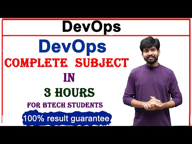 devops complete subject for btech students | devops | unit 1, unit 2, unit 3, unit 4, unit 5, devops