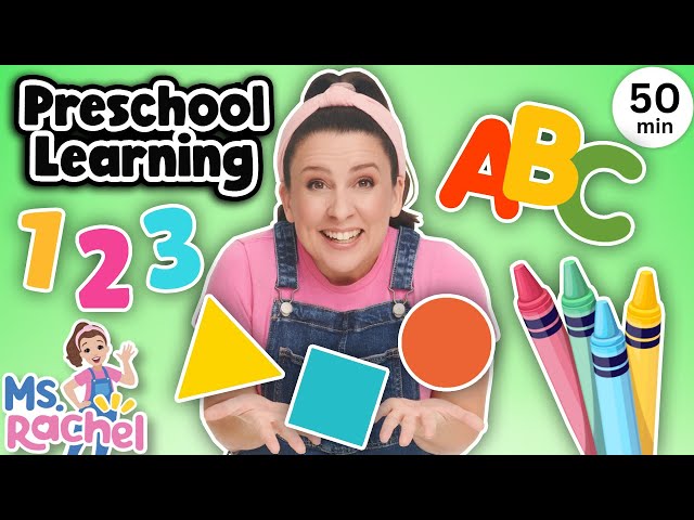 Preschool & Toddler Learning Video with Ms Rachel - Learn Shapes, Letters, Numbers, Colors & More