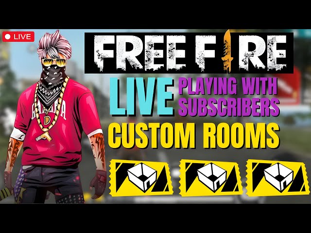 Live Free Fire Live Stream Pakistan Server | playing Rooms With Subscribers | #freefireshorts