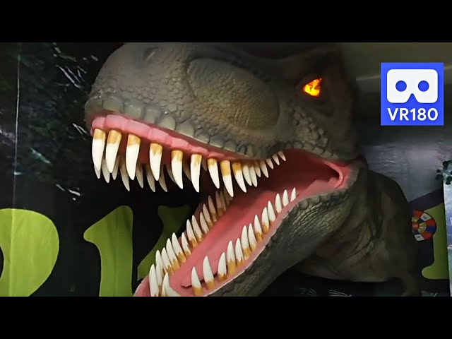 Wow!! Jurassic Kids Park 😍😍 Giant Tyrannosaurus is here 3D 180VR 4K