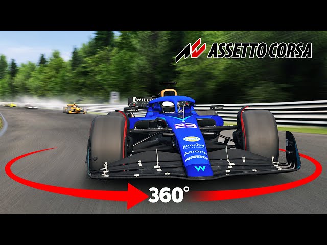 360° F1 2023 on Nordschleife Top Speed Racing VR Experience #assettocorsa #360video #acmods