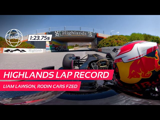 360 Video Of Liam Lawson - Smashing The Highlands Lap Record In The Rodin Cars FZED In New Zealand!!