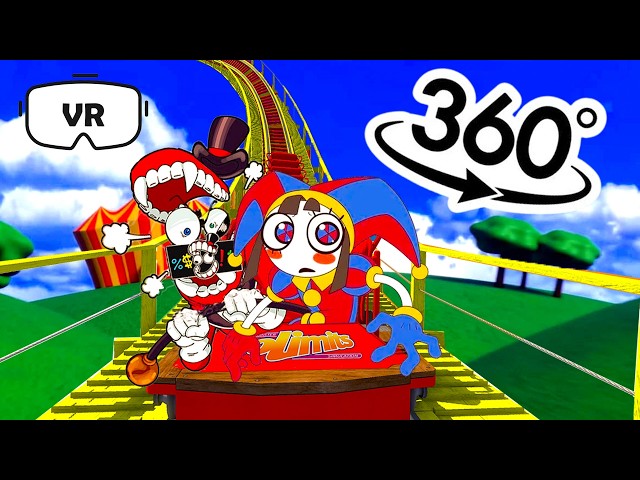 VR 360° Amazing Digital Circus Roller Coaster