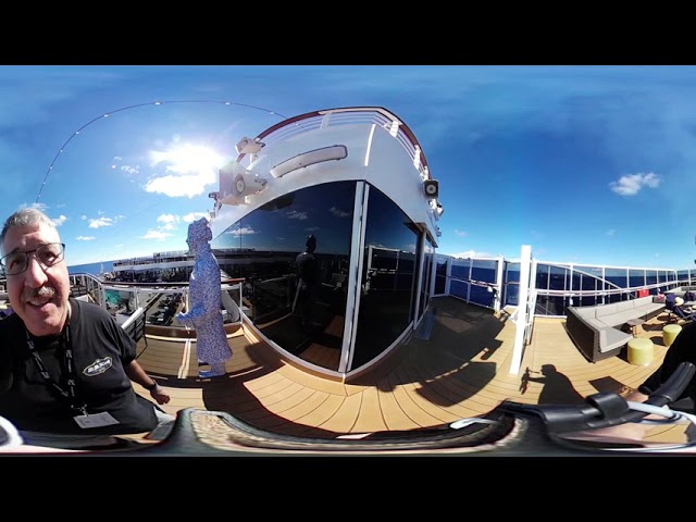 Samsung gear 4K. 360° video, Holland America line, Nieuw Statendam cruise ship tour. East Caribbean