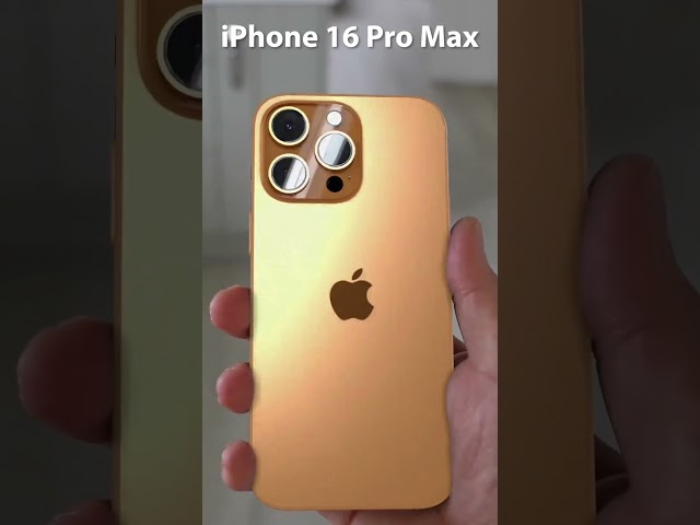 iPhone 16 Pro Max 玫瑰金，大家喜欢吗？ #iphone16 #iphone16promax