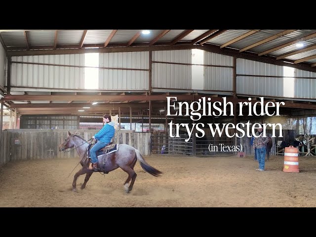 I tried western riding as an english rider