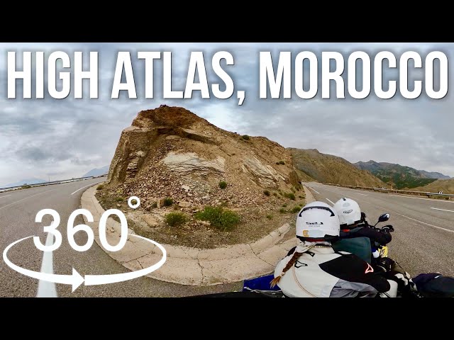 Morocco 360° | Motorcycle Ride in the High Atlas Mountains 🇲🇦