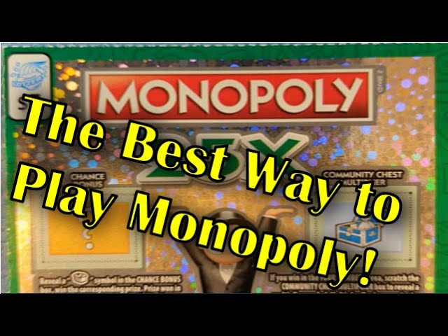 The Best Way to Play Monopoly! Illinois Lottery Scratchers!