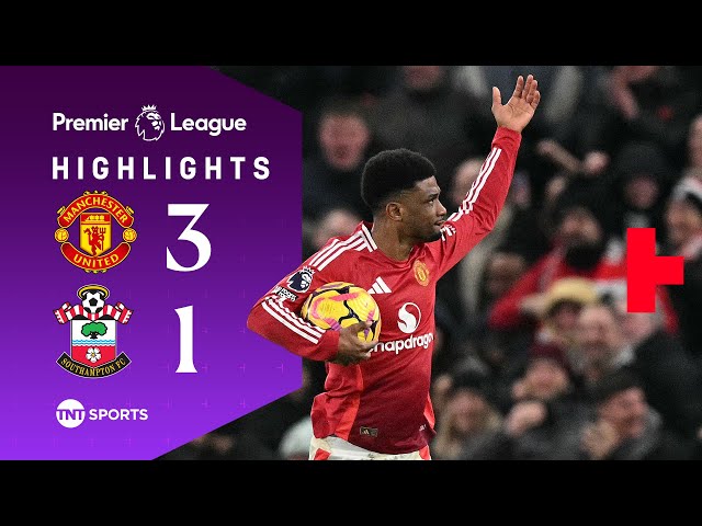 Amad Diallo Nets 12 Minute Hat-Trick ⭐ | Man United 3-1 Southampton | Premier League Highlights