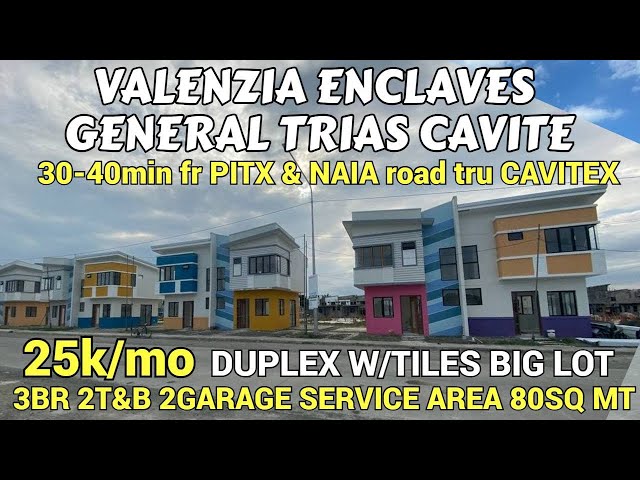 VALENZIA ENCLAVES GENERAL TRIAS CAVITE. Pinakamurang duplex complete finish with tiles