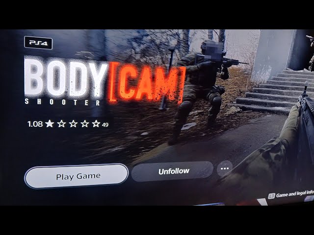 New Bodycam Shooter PS4/PS5 hit playstation store