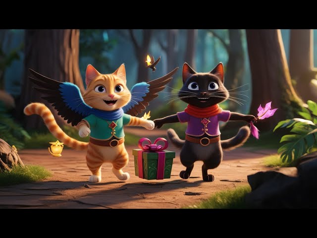 The Adventure of Figaro and Raven  Stories 33 #cat #cute #ai #catlover #catvideos #aiimages #aicat