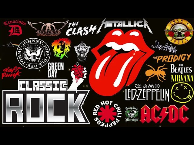 Best Classic Rock Songs 70s 80s 90s 🔥 Guns N' Roses, Aerosmith, Bon Jovi, Metallica, Queen, ACDC, U2