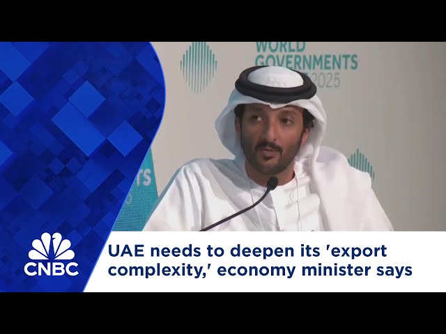 UAE needs to deepen its 'export complexity,' economy minister says