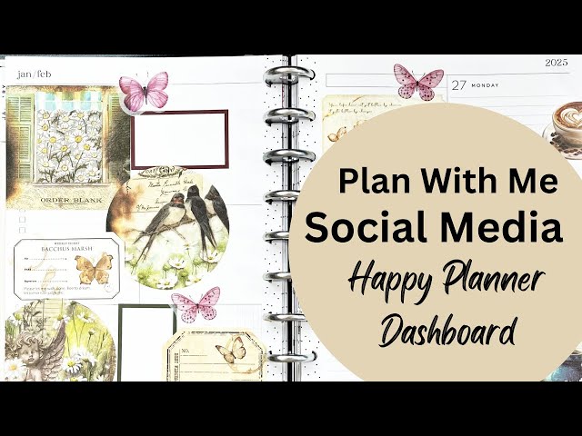 Vintage Plan With Me Social Media