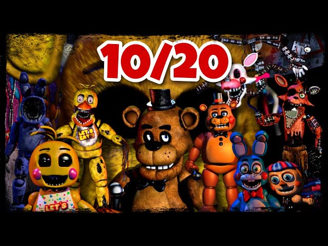 I BEAT GOLDEN FREDDY 10/20 MODE in FNAF 2!!! All Attempts