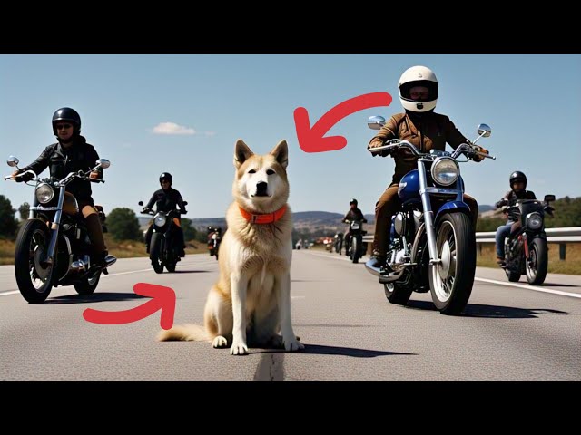 Bikers Mock a Stray Dog Near a Highway - What the Dog Does Next Will Leave You Speechless