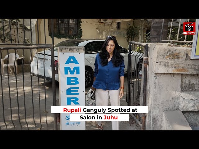 Rupali Ganguly Spotted at Salon in Juhu