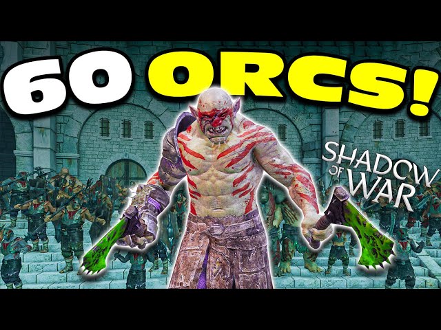 Putting 60 ORCS into the BIGGEST Pit Fight Tournament in Shadow of War