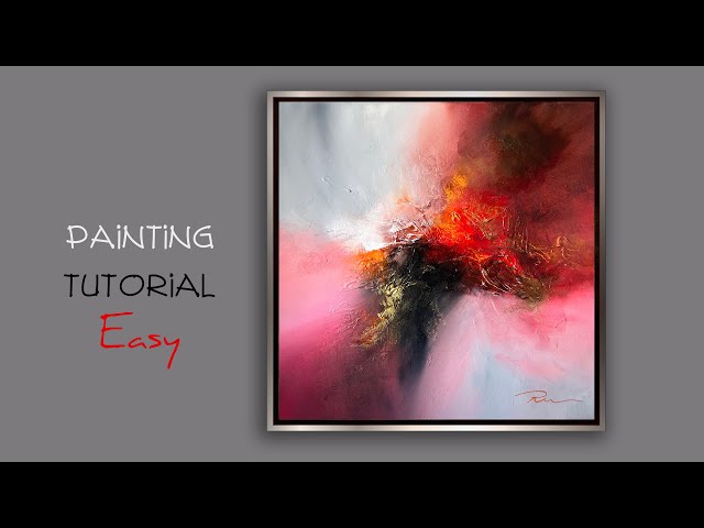 Unlock the Abstract: Unbelievable Acrylic Painting Tutorial with Plastic Wrap