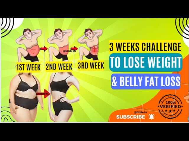 3 Weeks Challenge to Lose Weight | Belly Fat Loss #weightloss #bellyfatloss #yoga