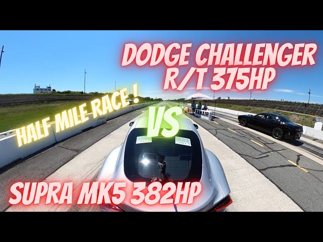 Drag Race Dodge Challenger VS Supra MK5