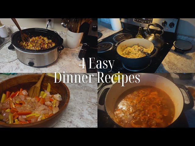 4 Dinner Recipes | easy & high protein