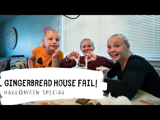 We MADE and DESTROYED a Gingerbread House | Halloween Special