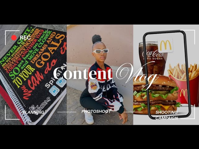 VLOG : Content Creation | Photoshoot | Shooting McDonalds campaign 🎀